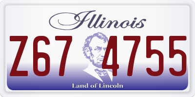IL license plate Z674755