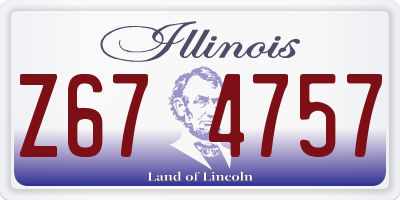 IL license plate Z674757