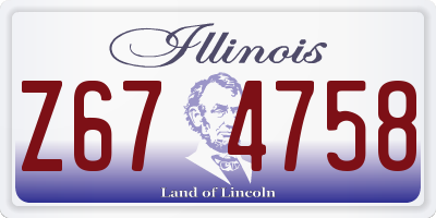 IL license plate Z674758