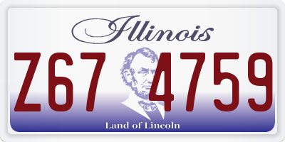 IL license plate Z674759