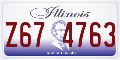 IL license plate Z674763