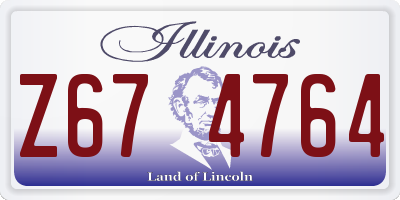 IL license plate Z674764