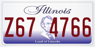 IL license plate Z674766