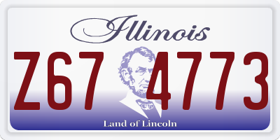 IL license plate Z674773