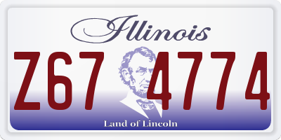 IL license plate Z674774
