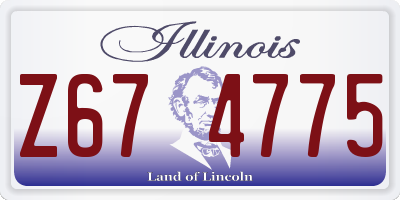 IL license plate Z674775