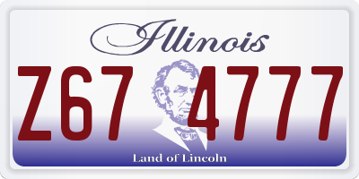 IL license plate Z674777