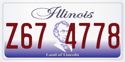 IL license plate Z674778