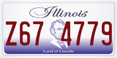 IL license plate Z674779