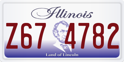 IL license plate Z674782