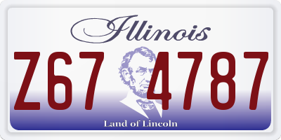 IL license plate Z674787