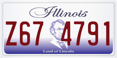 IL license plate Z674791