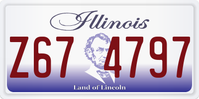 IL license plate Z674797