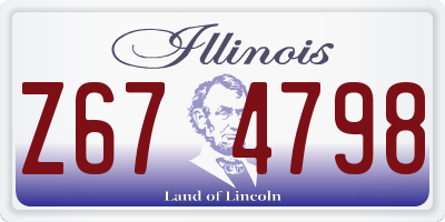IL license plate Z674798