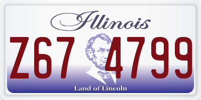 IL license plate Z674799