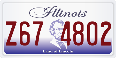 IL license plate Z674802