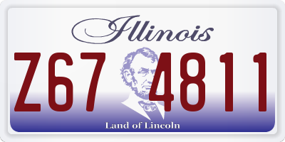 IL license plate Z674811