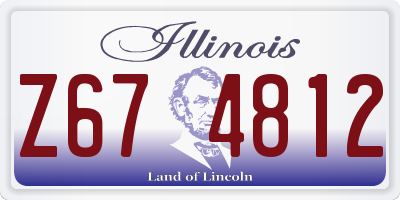 IL license plate Z674812