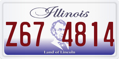 IL license plate Z674814