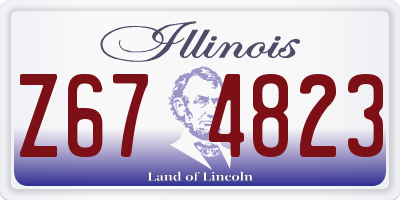 IL license plate Z674823