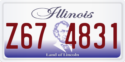 IL license plate Z674831