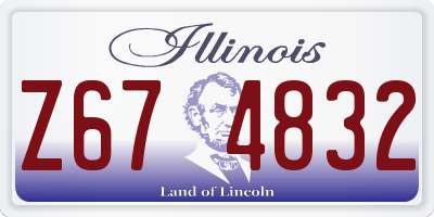 IL license plate Z674832