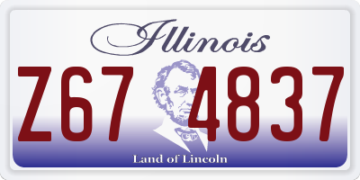 IL license plate Z674837