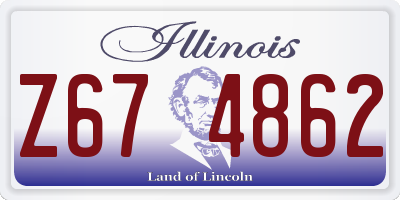 IL license plate Z674862