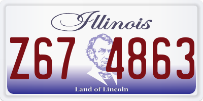 IL license plate Z674863