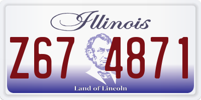 IL license plate Z674871