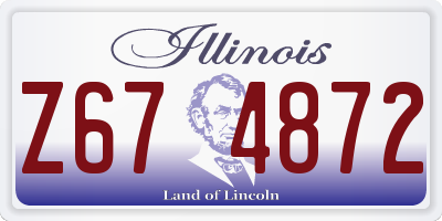 IL license plate Z674872