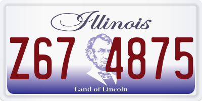 IL license plate Z674875