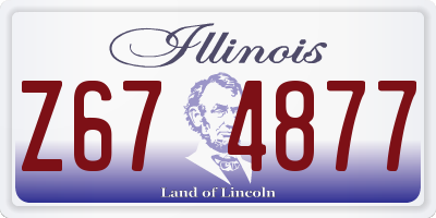 IL license plate Z674877