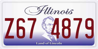 IL license plate Z674879