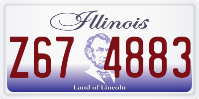 IL license plate Z674883