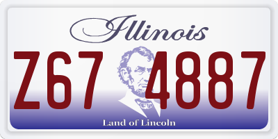 IL license plate Z674887