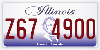 IL license plate Z674900