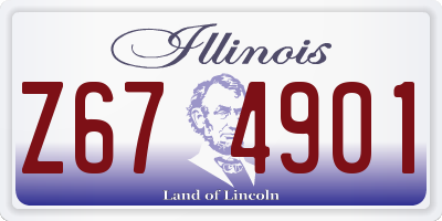 IL license plate Z674901