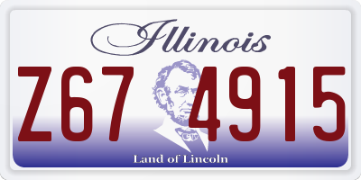 IL license plate Z674915