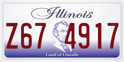 IL license plate Z674917