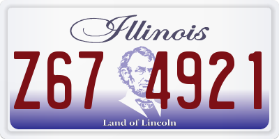 IL license plate Z674921