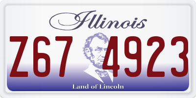 IL license plate Z674923
