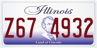 IL license plate Z674932