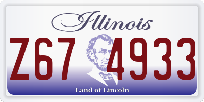 IL license plate Z674933