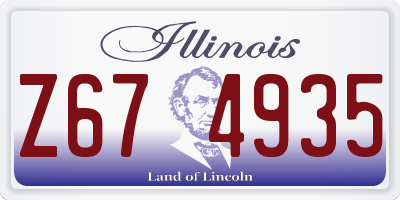 IL license plate Z674935