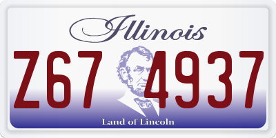 IL license plate Z674937