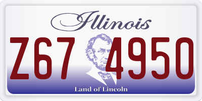 IL license plate Z674950
