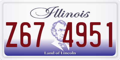 IL license plate Z674951