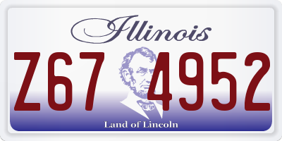 IL license plate Z674952