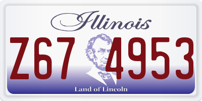IL license plate Z674953